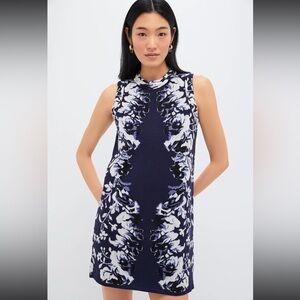 Tuckernuck Indigo Reflection Knit Jacquard Marie Dress NWT
